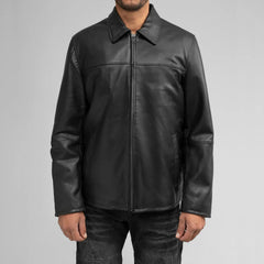 Obsidian Crest Men's Lambskin Leather Jacket