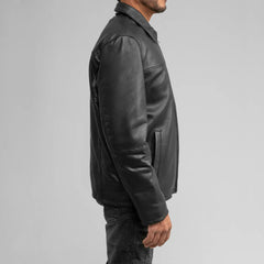 Obsidian Crest Men's Lambskin Leather Jacket