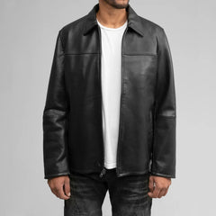 Obsidian Crest Men's Lambskin Leather Jacket