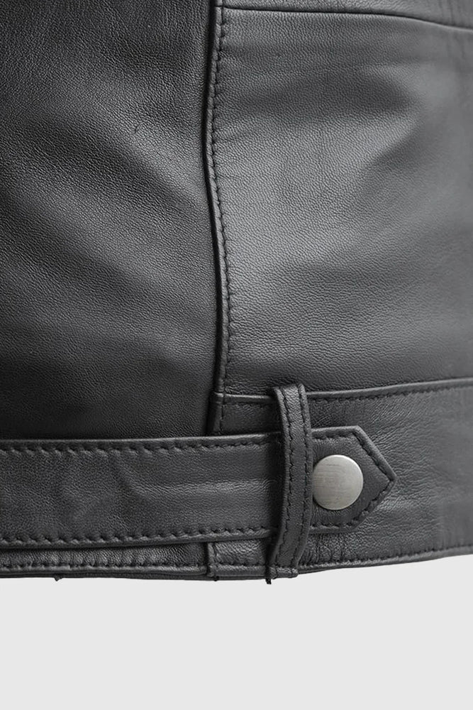 NeoNoir Womens Lambskin Fashion Leather Jacket