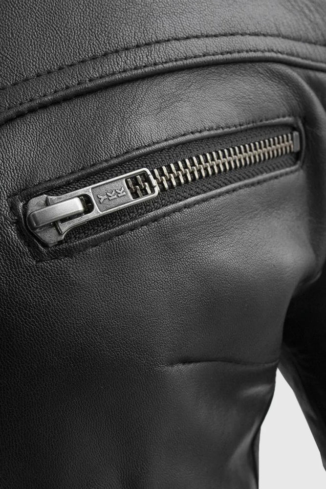 NeoNoir Womens Lambskin Fashion Leather Jacket