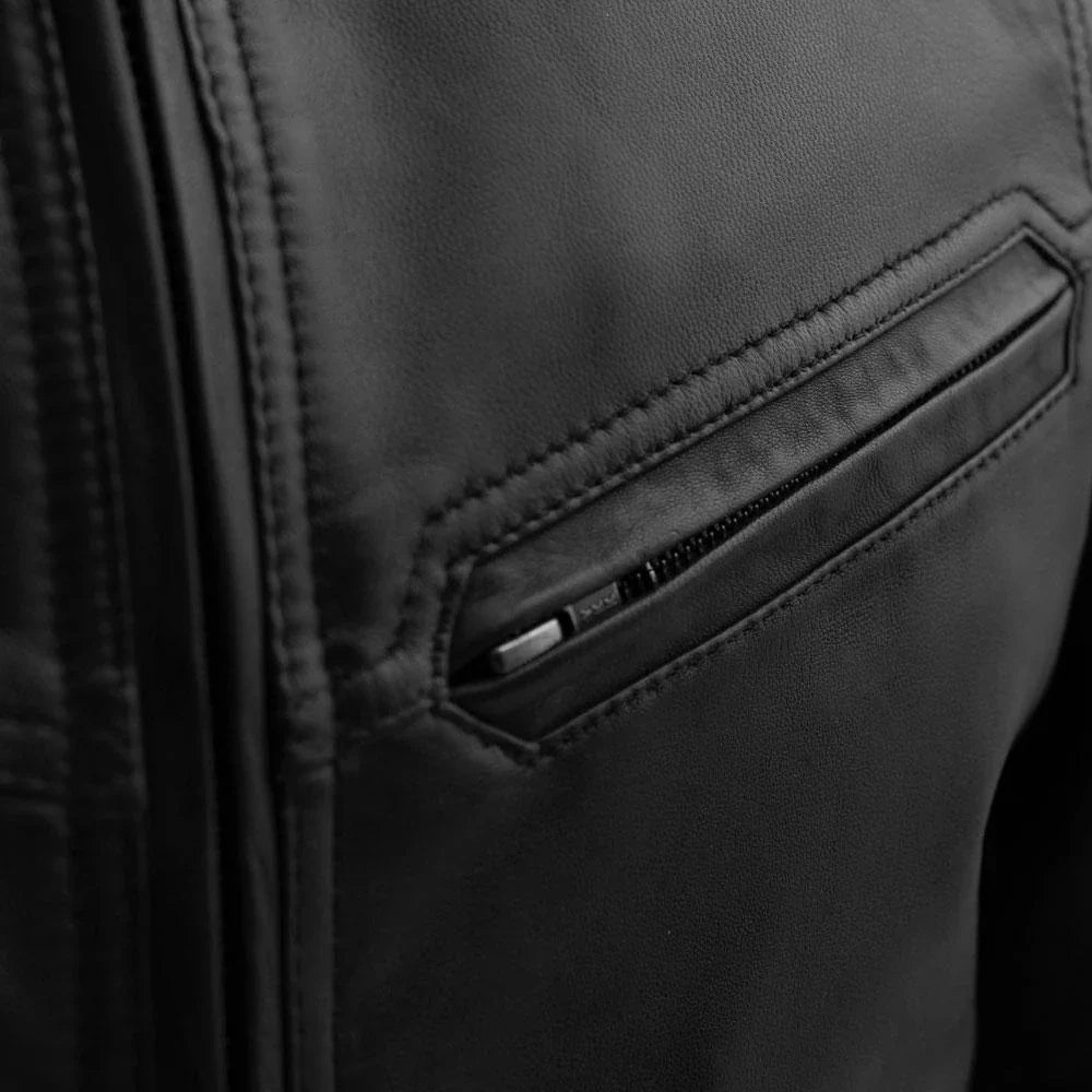 Aviator Rock Mens Bomber Leather Jacket