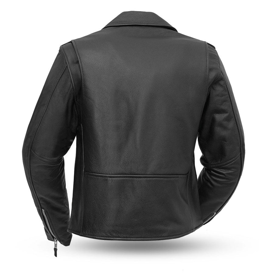 Siren Black Women's Motorcycle Leather Jacket