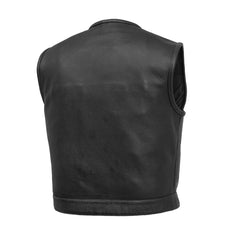 Hudson Rebel Men's Perforated Motorcycle Leather Vest