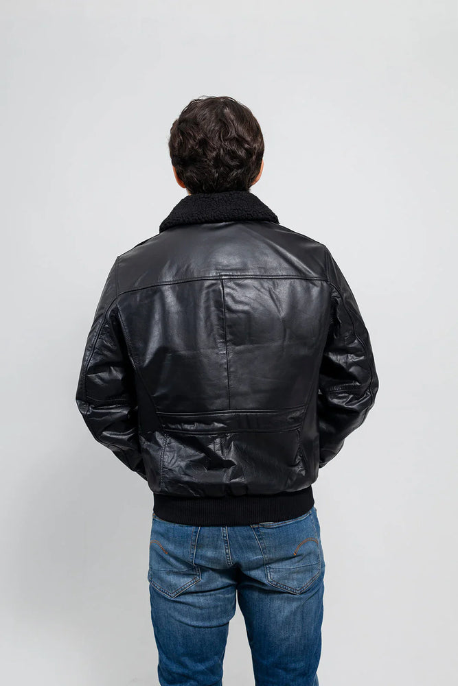 Canyon Cruze Bomber Men's Fashion Leather Jacket
