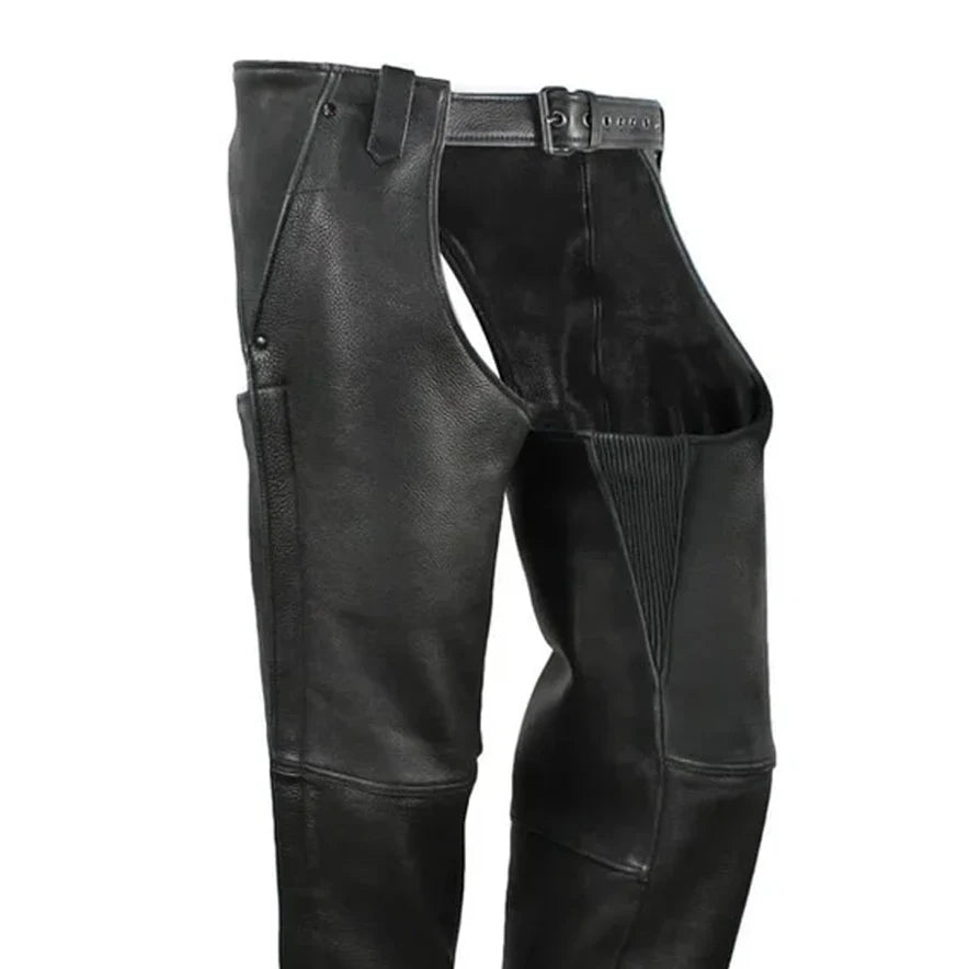 Bully - Unisex Leather Motorcycle Chaps