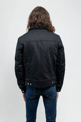 Redwood Rebel Mens Faux Shearling Twill Jacket