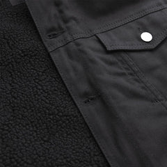 Redwood Rebel Mens Faux Shearling Twill Jacket