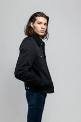 Redwood Rebel Mens Faux Shearling Twill Jacket