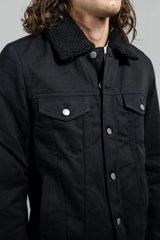Redwood Rebel Mens Faux Shearling Twill Jacket