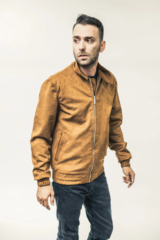 Midtown Men's Vegan Faux Suede Jacket