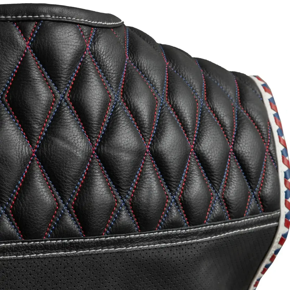 Captain Perforated Men's Motorcycle Leather Vest