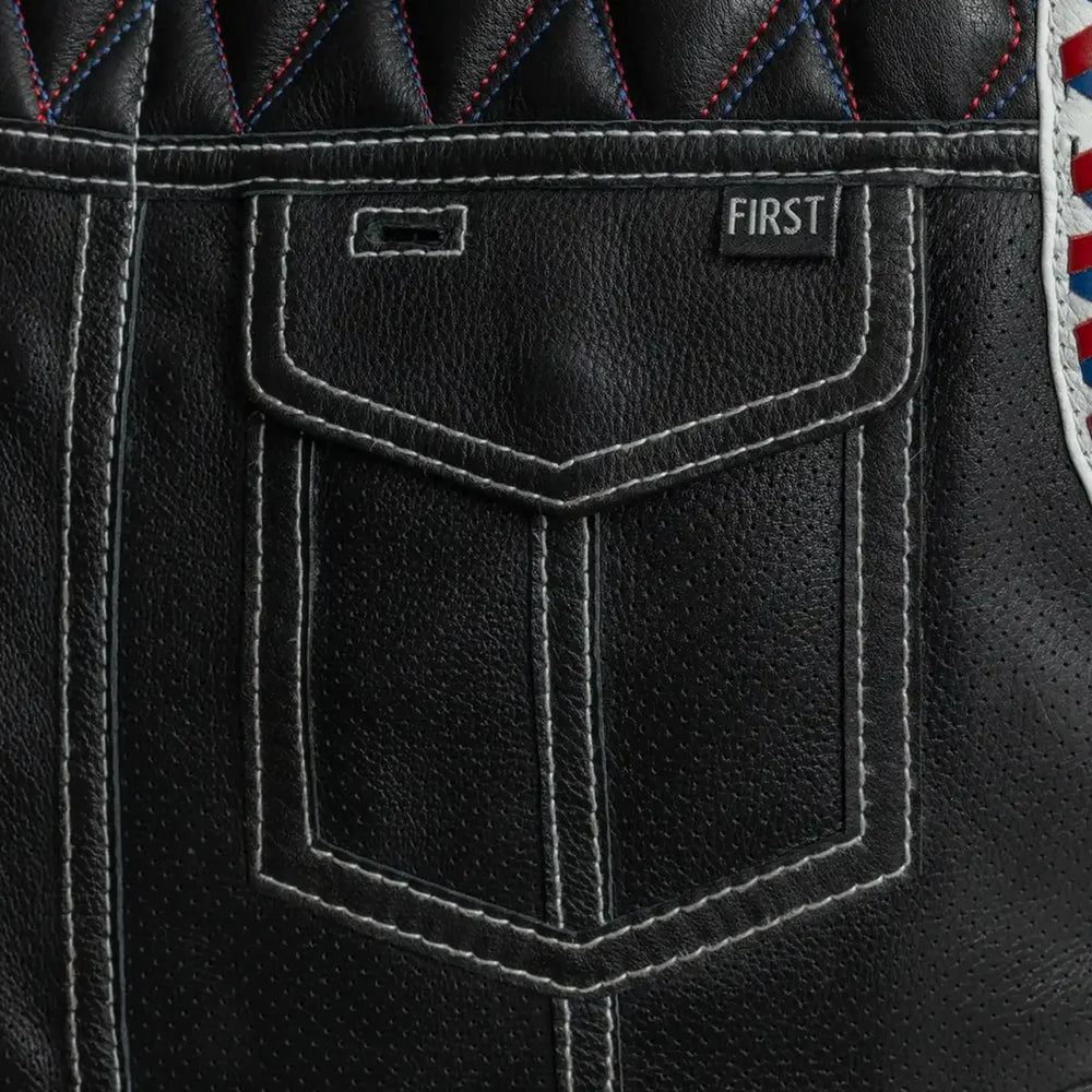 Captain Perforated Men's Motorcycle Leather Vest