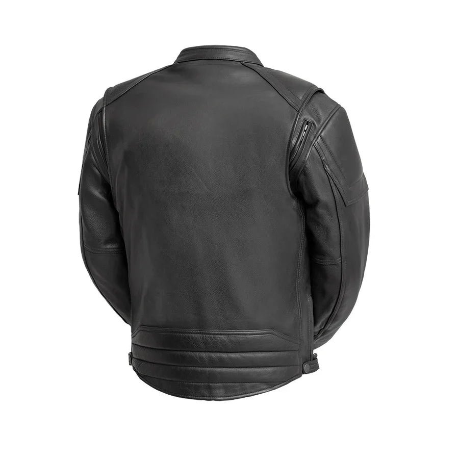 Dust & Drift Men's Leather Motorcycle Jacket