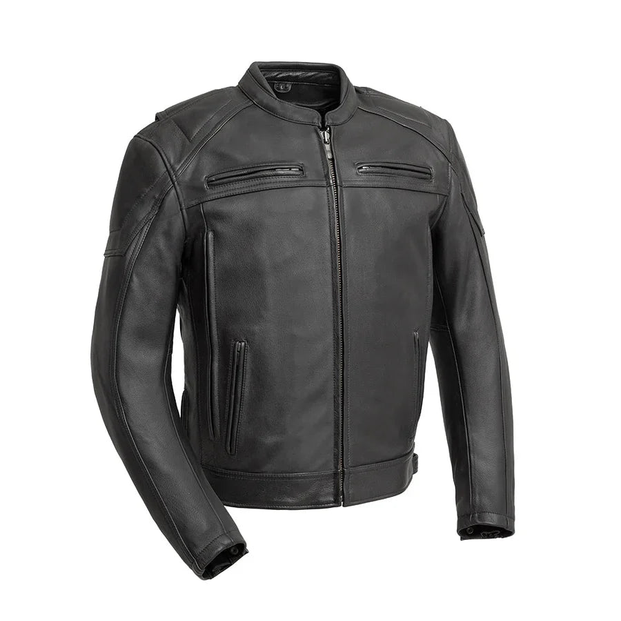 Dust & Drift Men's Leather Motorcycle Jacket