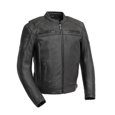 Dust & Drift Men's Leather Motorcycle Jacket