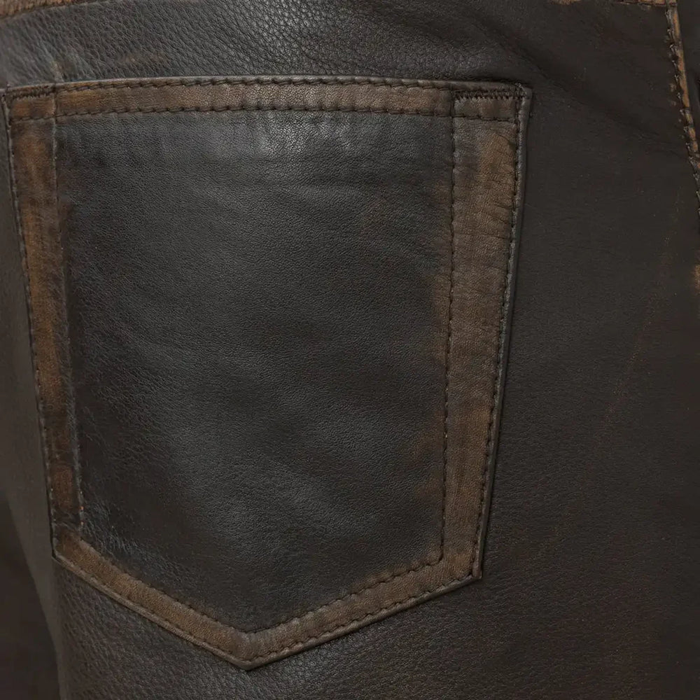 Commander Men's Leather Motorcycle Pants