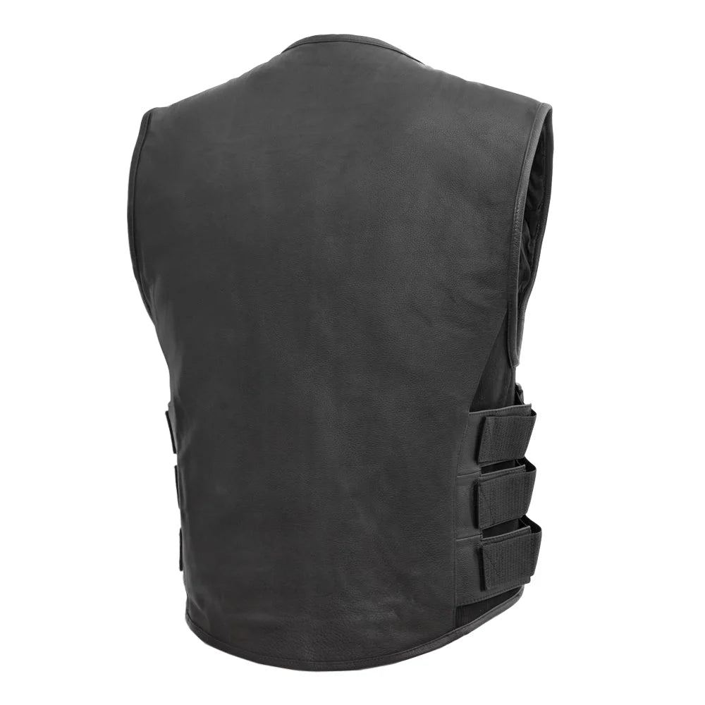 Onyx Dominator Men's Leather Motorcycle Vest