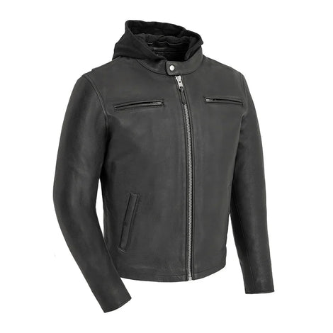 Iron Borough Men's Motorcycle Leather Jacket