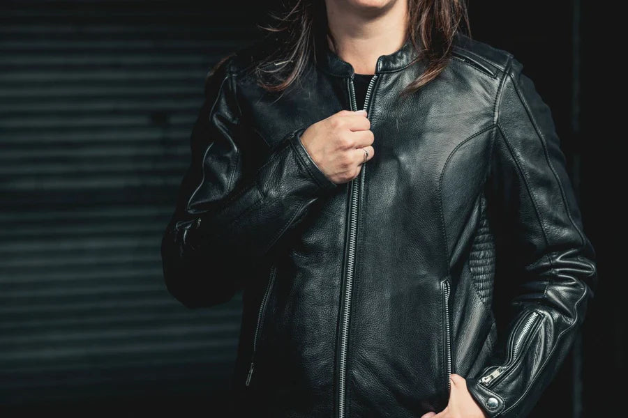 Drift Couture Women's Motorcycle Leather Jacket