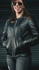 Drift Couture Women's Motorcycle Leather Jacket