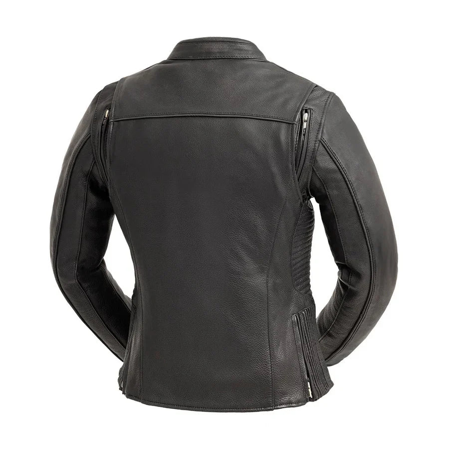 Drift Couture Women's Motorcycle Leather Jacket