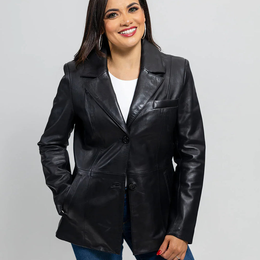 PulsePoint Womens Fashion Leather Jacket