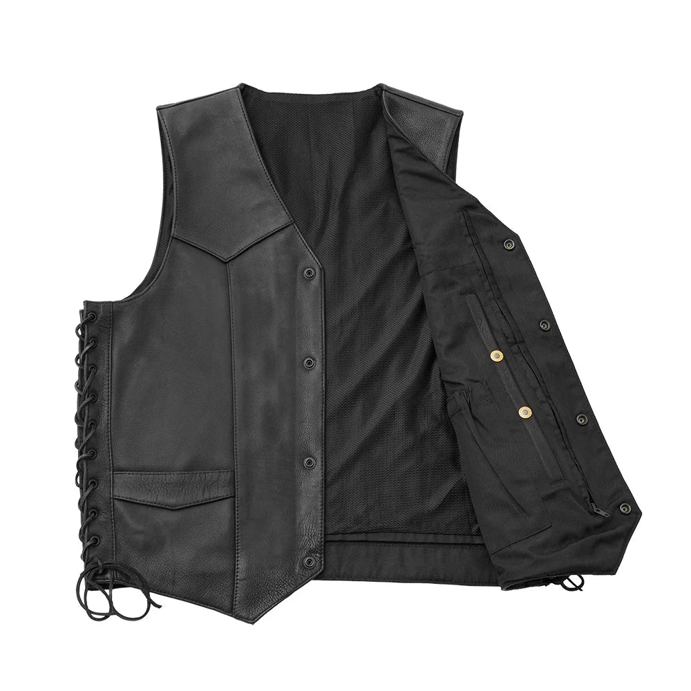 Shadow Reaper Men's Motorcycle Leather Vest
