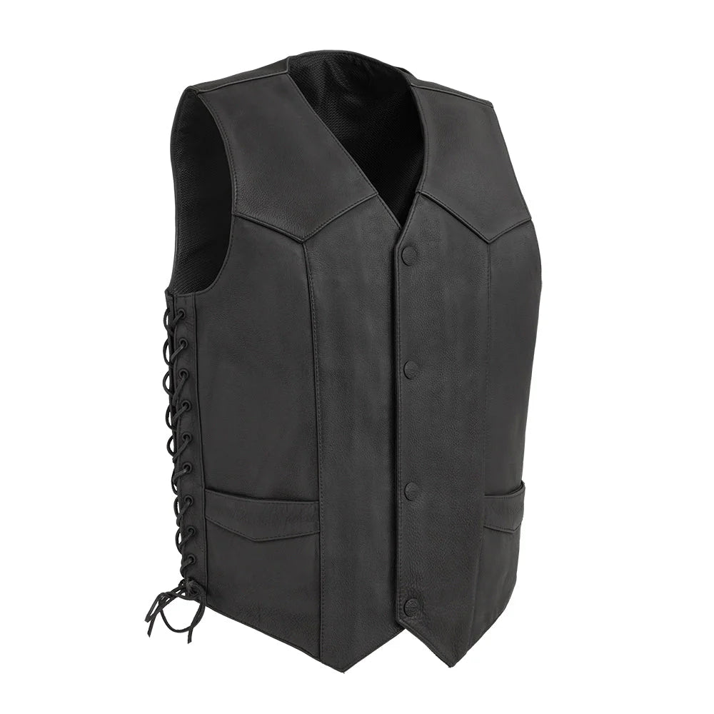 Shadow Reaper Men's Motorcycle Leather Vest