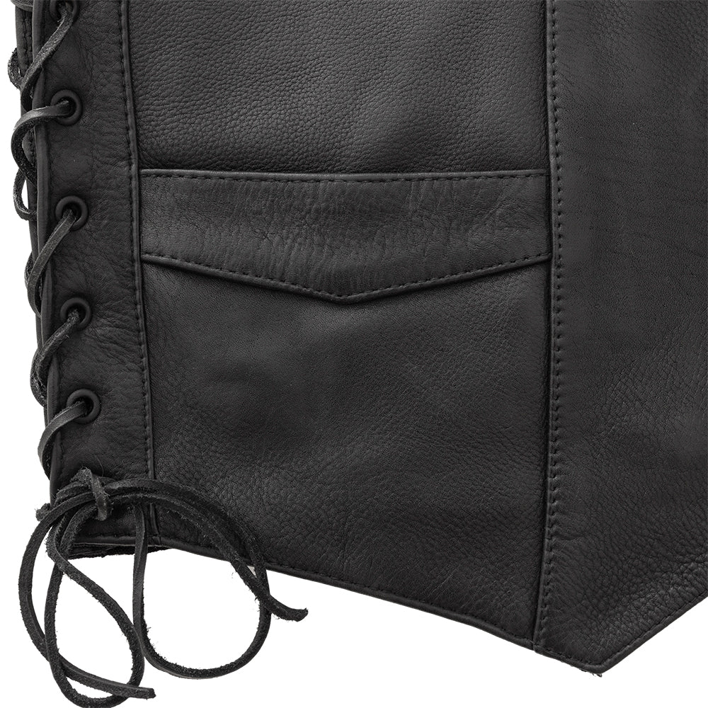 Shadow Reaper Men's Motorcycle Leather Vest