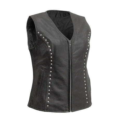 Velvet Rider Women's Motorcycle Leather Vest