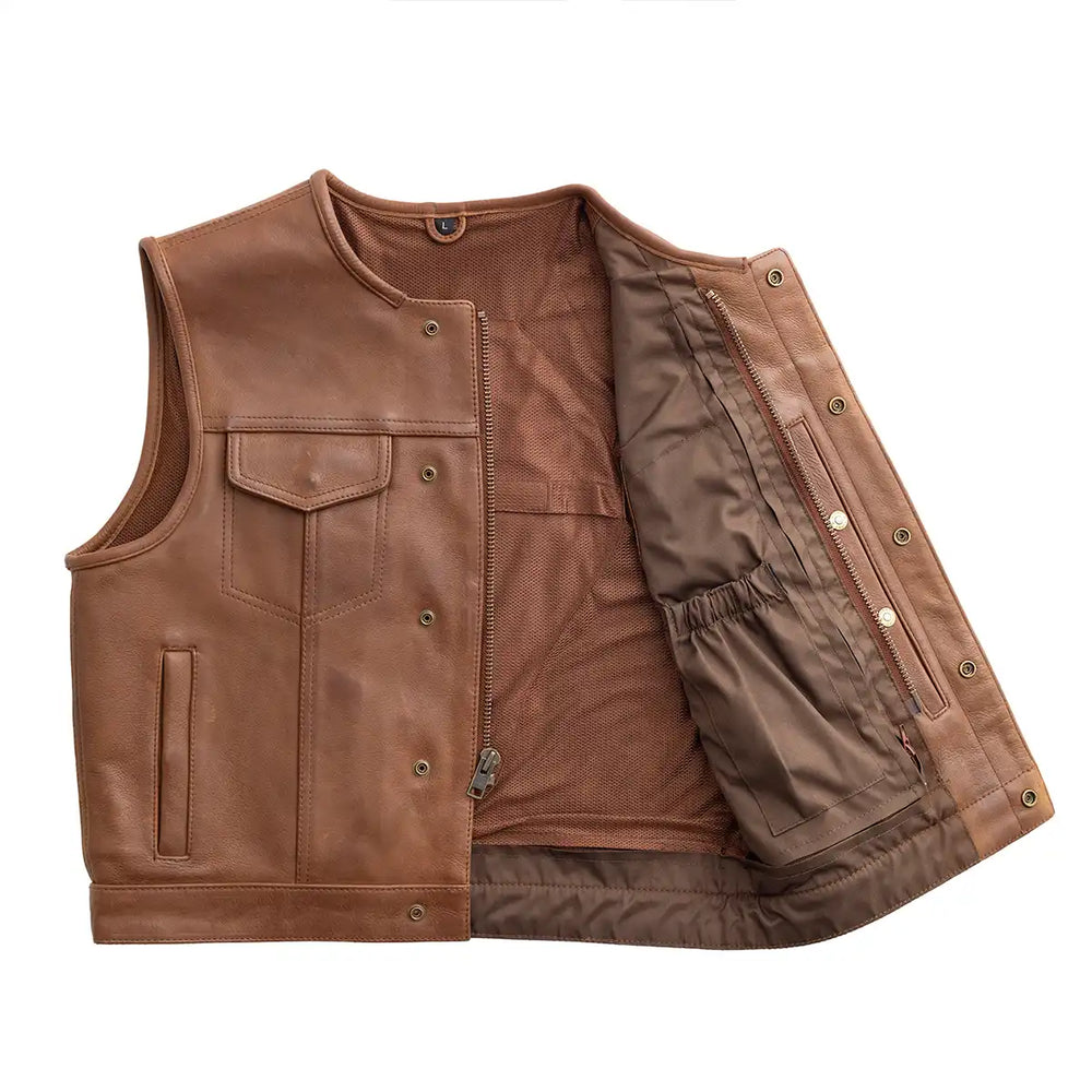 Lowside Men's Motorcycle Leather Vest