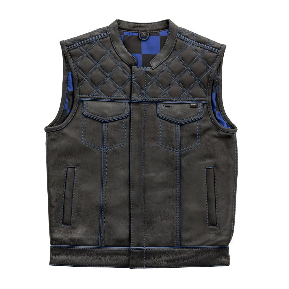 Steele Phantom Men's Motorcycle Leather Vest