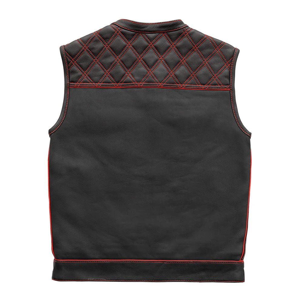 Iron Titan Men's Motorcycle Leather Vest