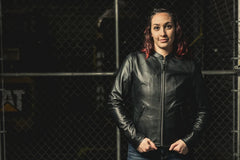 Heatline Hero Women's Motorcycle Leather Jacket