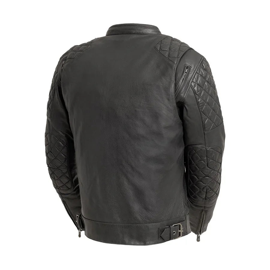 Grand Prix Originals Men's Leather Motorcycle Jacket