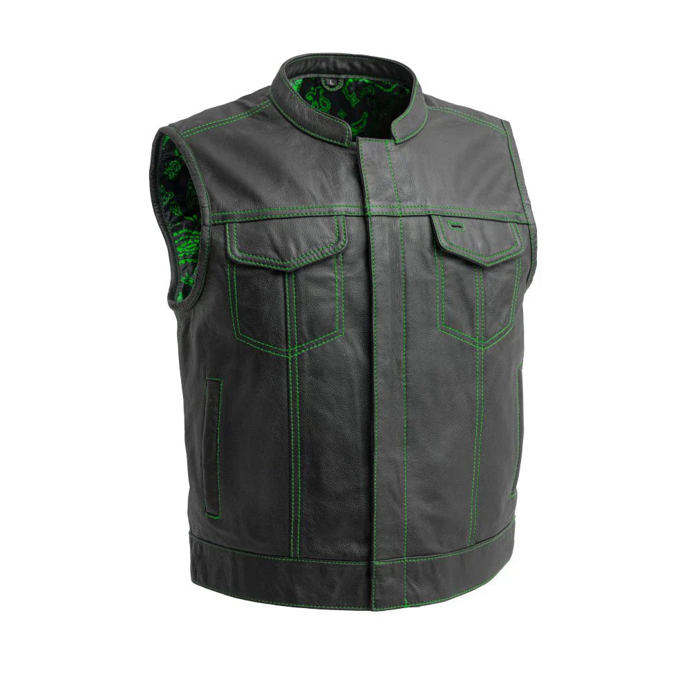 Empire Edge Men's Motorcycle Leather Vest