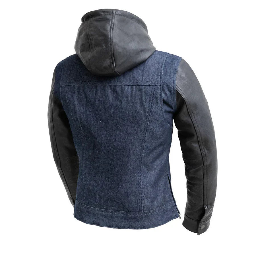 Obsidian Ride Motorcycle Denim/Leather Jacket