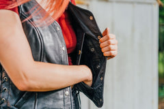 Storm Rebel Women's Motorcycle Leather Vest