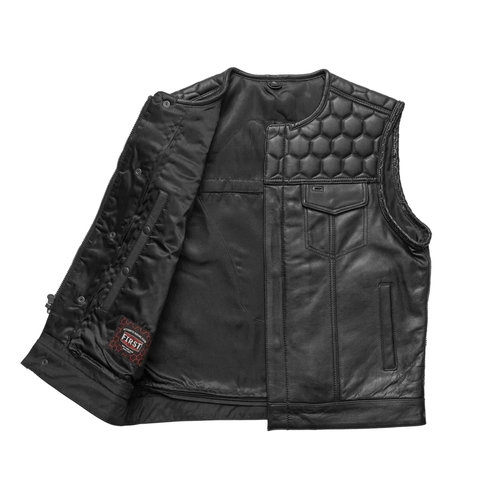 Liberty Luxe Men's Motorcycle Leather Vest