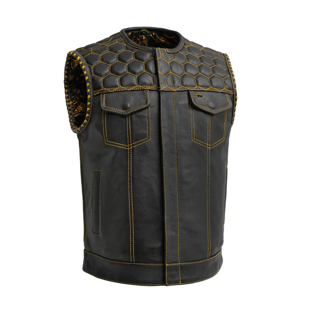 Liberty Luxe Men's Motorcycle Leather Vest