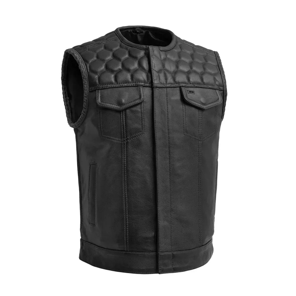 Liberty Luxe Men's Motorcycle Leather Vest