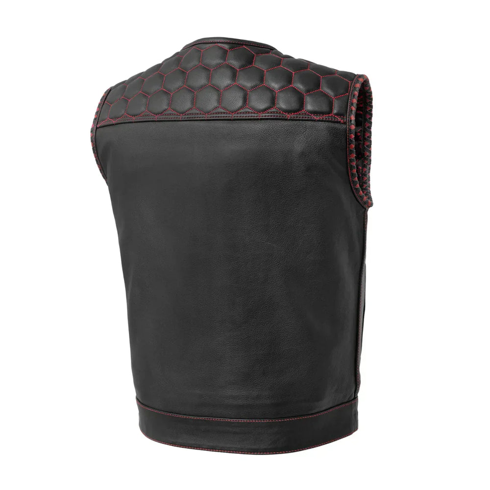 Liberty Luxe Men's Motorcycle Leather Vest