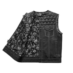 Liberty Luxe Men's Motorcycle Leather Vest
