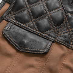 Hudson Rogue Men's Motorcycle Leather Vest