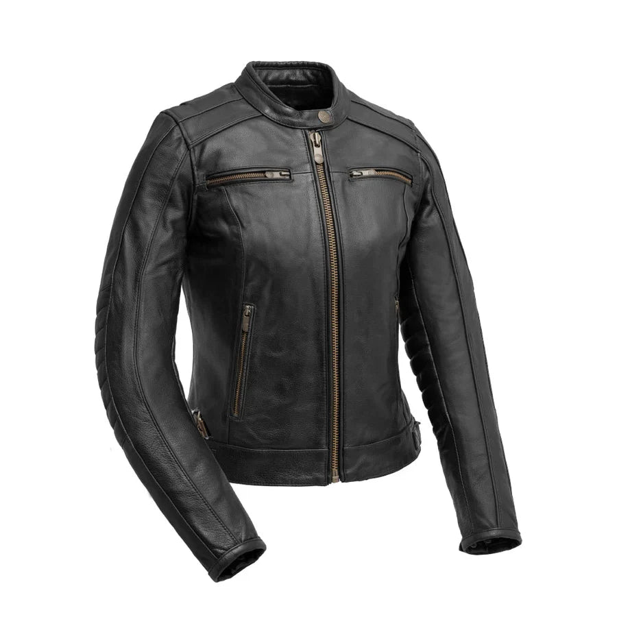 Moonlit Rebel Women's Motorcycle Leather Jacket