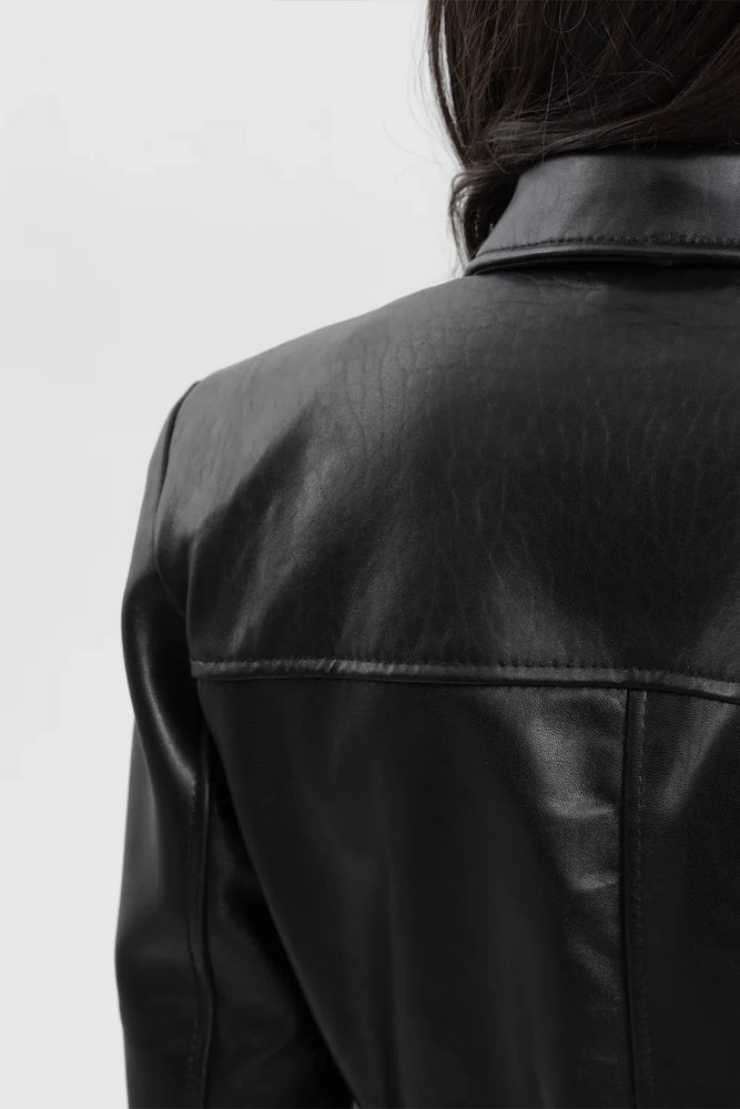 Glamour Gridlock Womens Fashion Leather Jacket