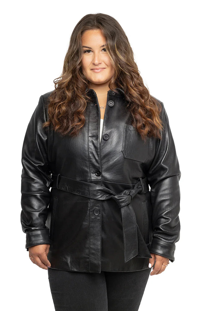 Glamour Gridlock Womens Fashion Leather Jacket