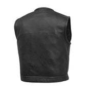 Lowside Men's Perforated Motorcycle Leather Vest
