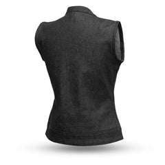 Shadow Rider Women's Motorcycle Denim Vest